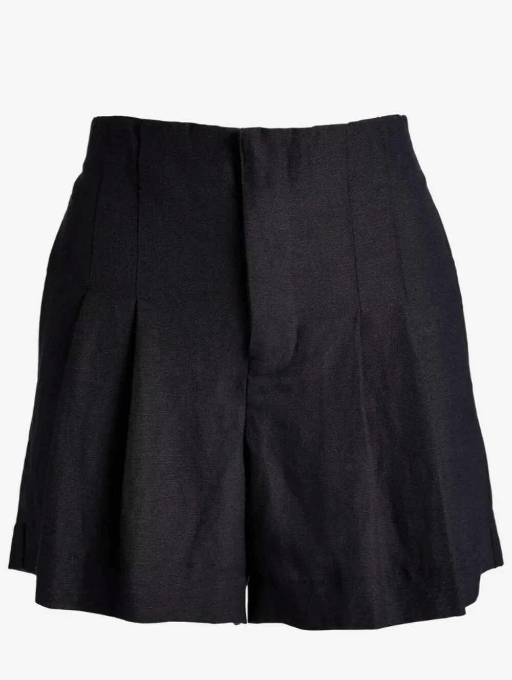 Boston Proper Black Linen Blend Shorts Size 12